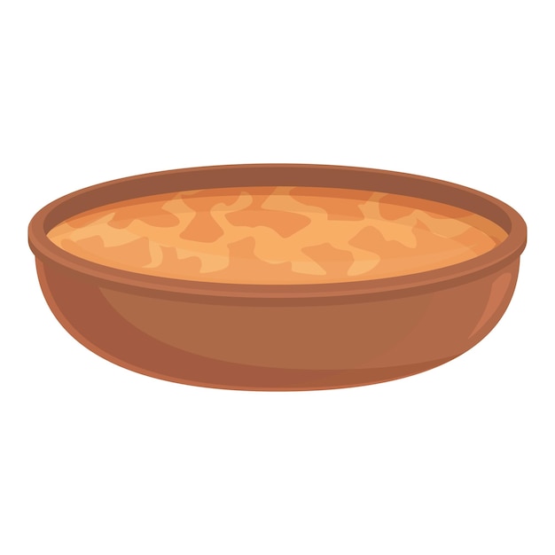 Icono de tazón de sopa caribeña vector de dibujos animados plato de comida plato cubano