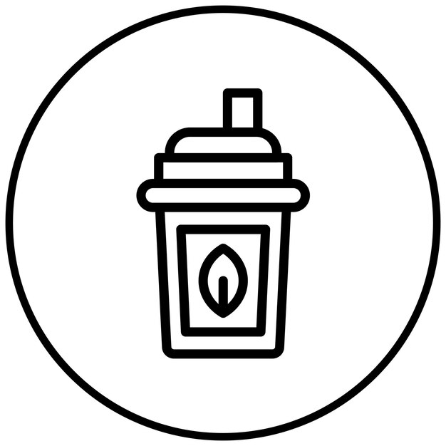 El icono del té de hielo
