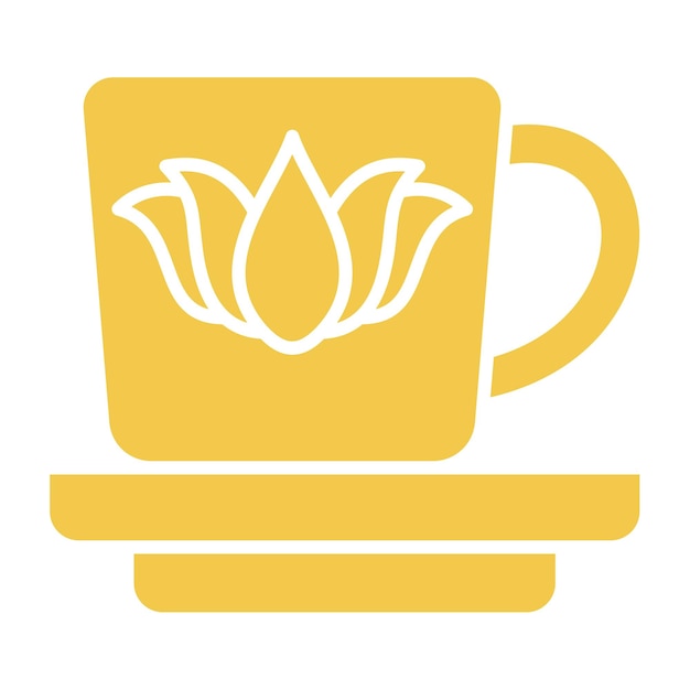 El icono del té de hierbas