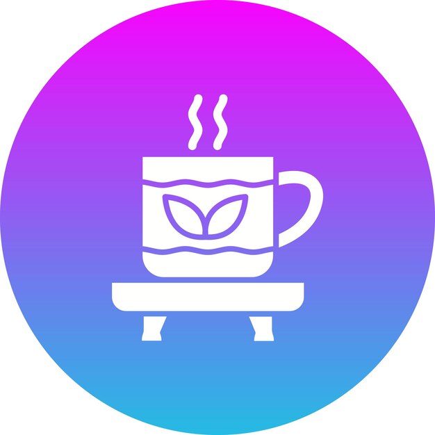 El icono del té de hierbas
