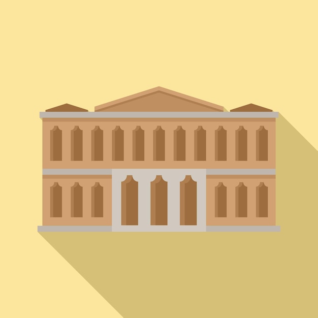 Icono de teatro de ballet Ilustración plana del icono de vector de teatro de ballet para diseño web