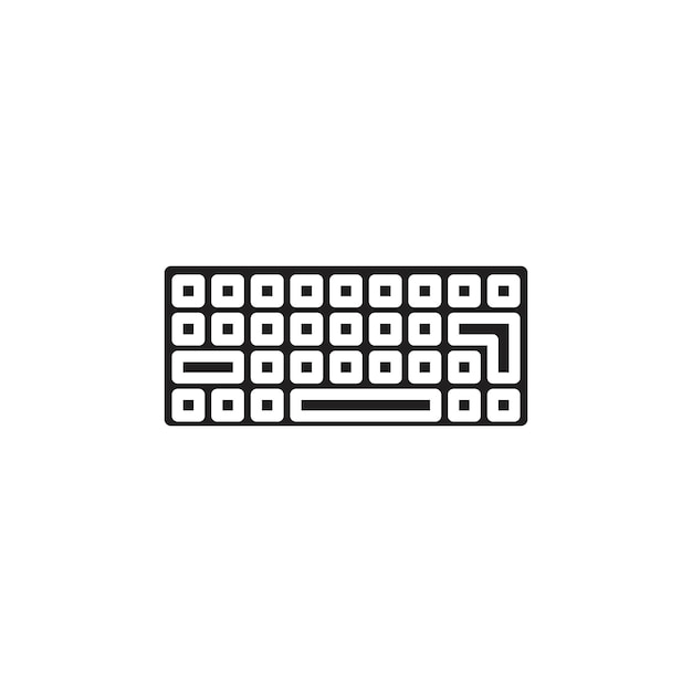 Icono del teclado Colección de arte de líneas delgadas