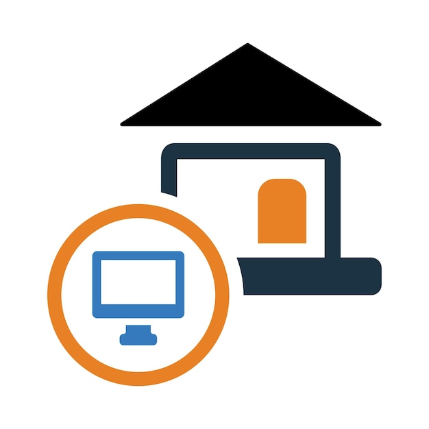 Icono de tecnología digital para el hogar