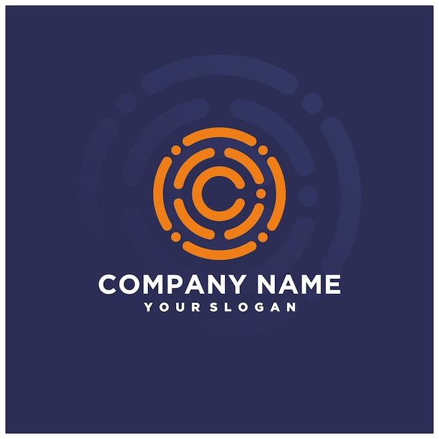 Icono de tecnología de logotipo de cadena de bloques Vector digital Símbolo moderno Inspiración en el diseño del logotipo de la empresa