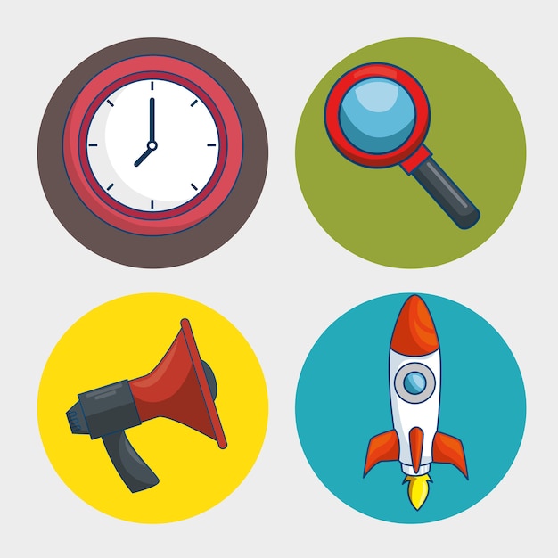 Icono de tecnología de marketing digital