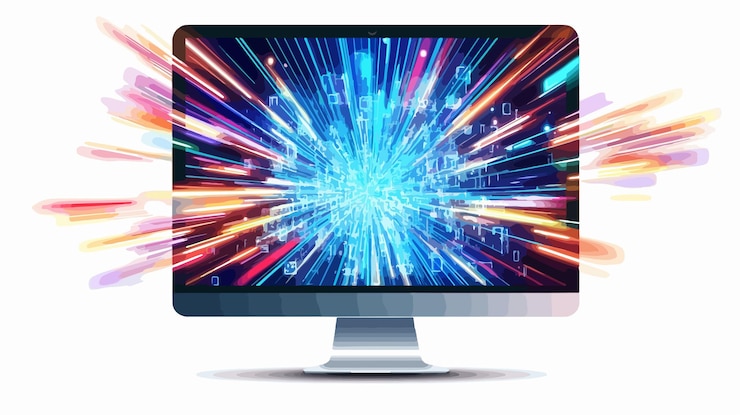 Vector ícono de tecnología de pantalla electrónica para dispositivos modernos