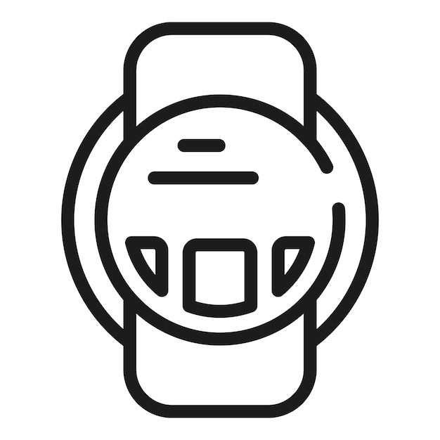Icono de tecnología portátil Contorno Icono de vector de tecnología portátil para diseño web aislado sobre fondo blanco