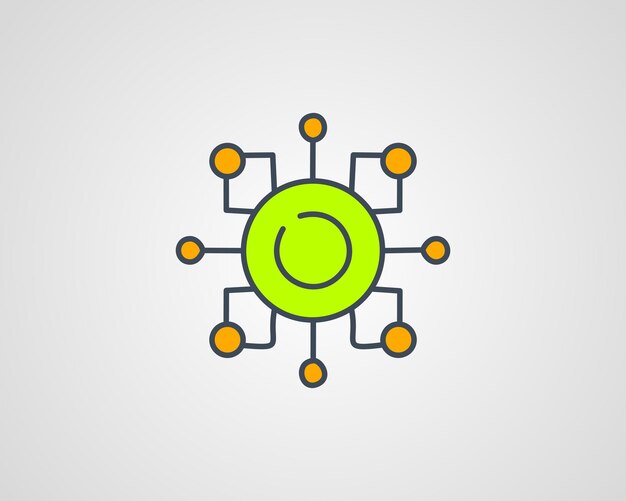 icono de la tecnología del procesador