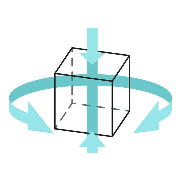 Icono de tecnología tres d Ilustración de dibujos animados de icono de vector de tecnología para web sobre fondo blanco