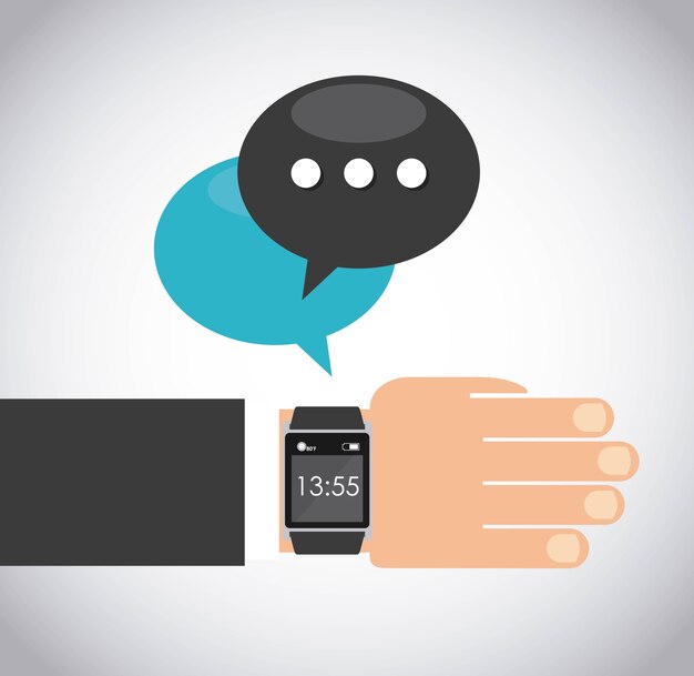 icono de tecnología usable de smartwatch