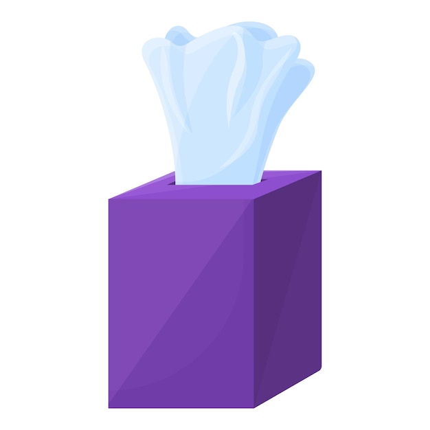 Vector icono de tejido de caja limpia icono vectorial de tejido en caja limpieza para diseño web aislado sobre fondo blanco