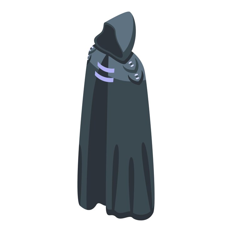 Vector icono de tela negra vector isométrico capa capa super rey