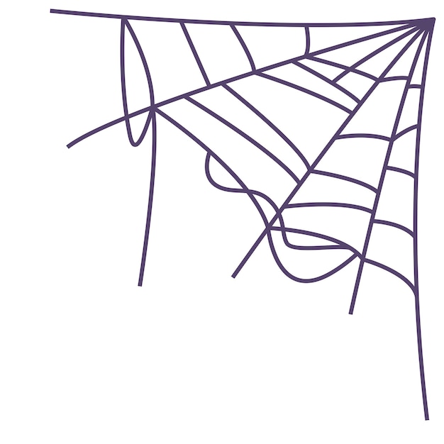 El icono de la telaraña aislado en fondo blanco