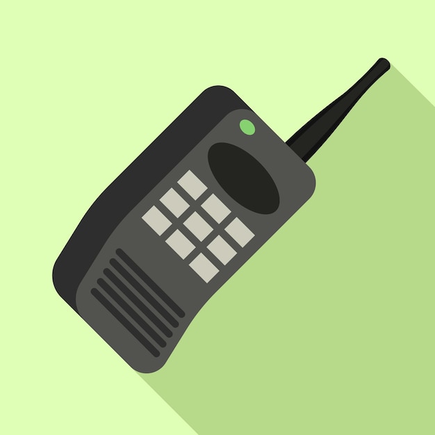 Ícono de teléfono de botón de seguridad Ilustración plana del icono vectorial de teléfono de Botón de seguridad para diseño web