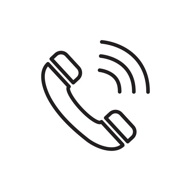 Ícono de teléfono Colección de arte de líneas delgadas