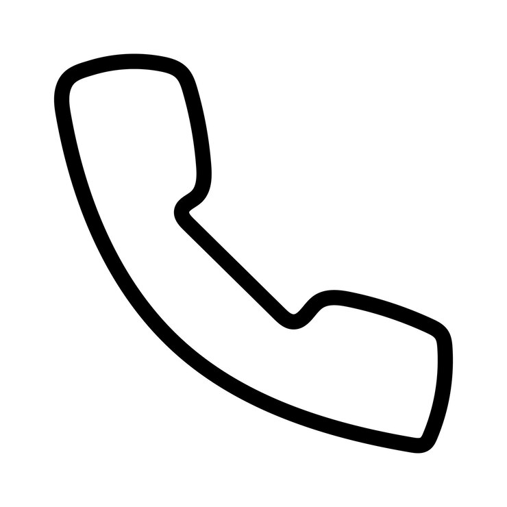 icono de teléfono icono de línea de teléfono esquema de llamada icono de telefonía icono de comunicación icono de contacto