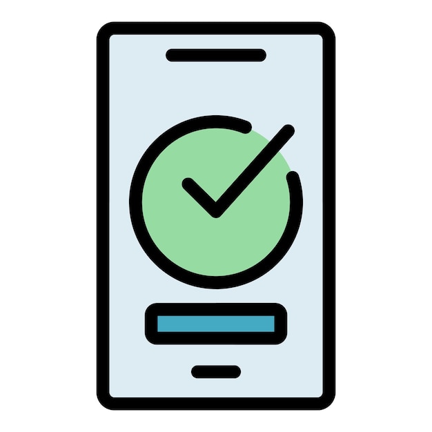 Icono de teléfono inteligente de recursos humanos Contorno Icono de vector de teléfono inteligente de recursos humanos para diseño web aislado en color plano de fondo blanco