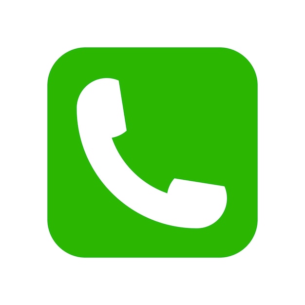 Icono de teléfono verde