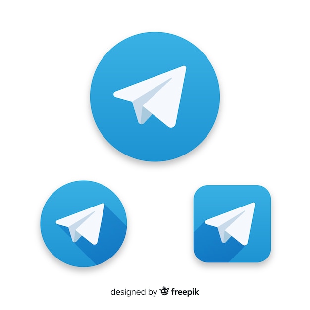 Vector icono telegram