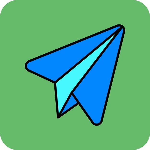 Vector el icono de telegram