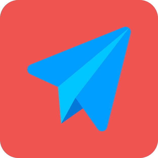 Vector el icono de telegram