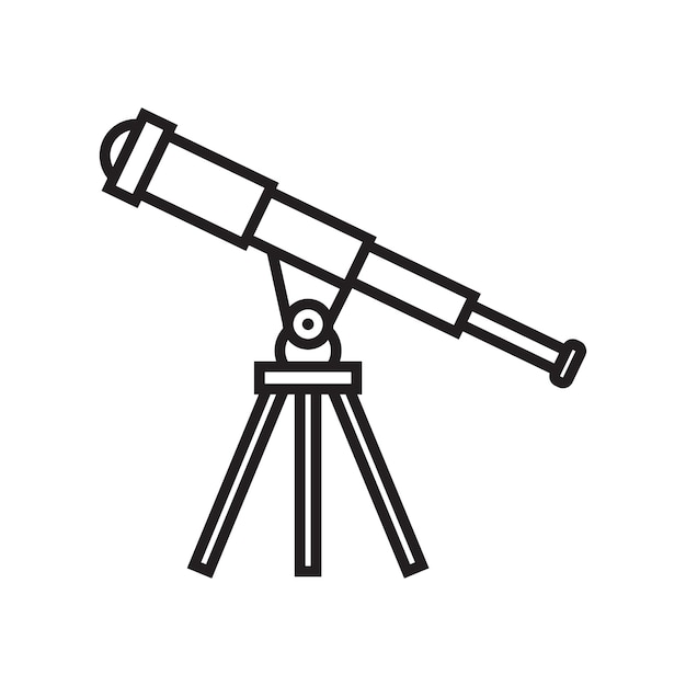 El icono del telescopio sólido