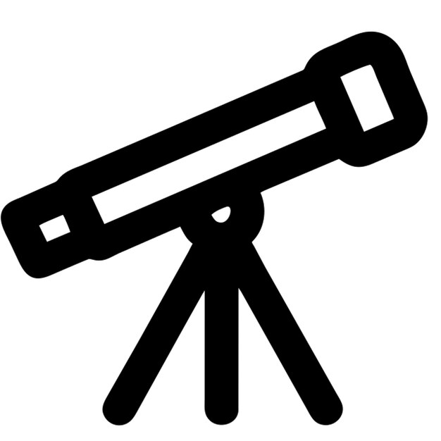 el icono del telescopio