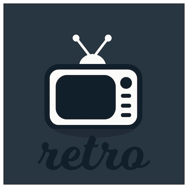 Vector icono de televisión