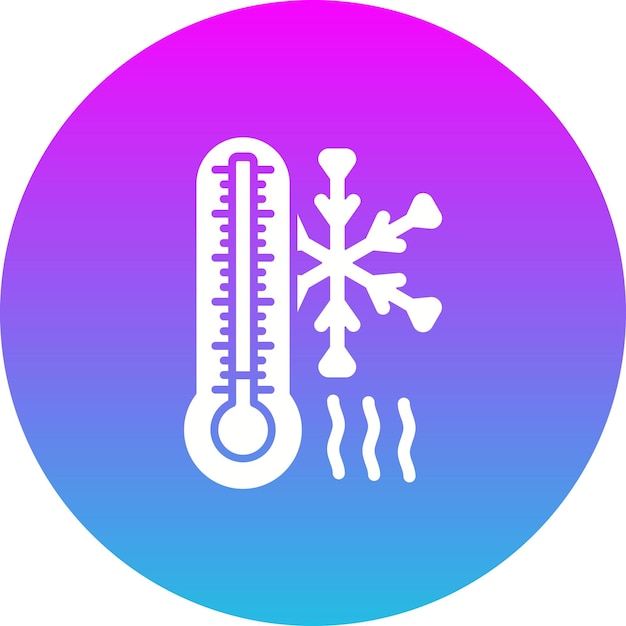Ícono de temperatura fría