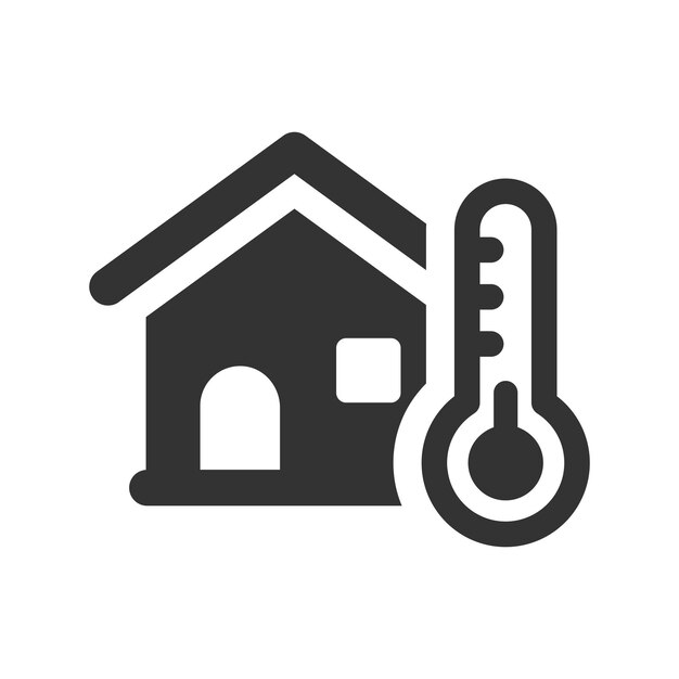 Icono de la temperatura en el hogar