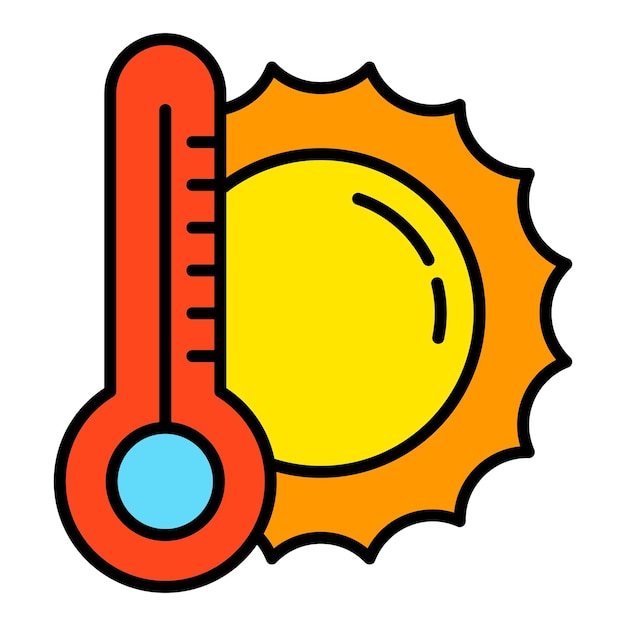 Vector icono de la temperatura