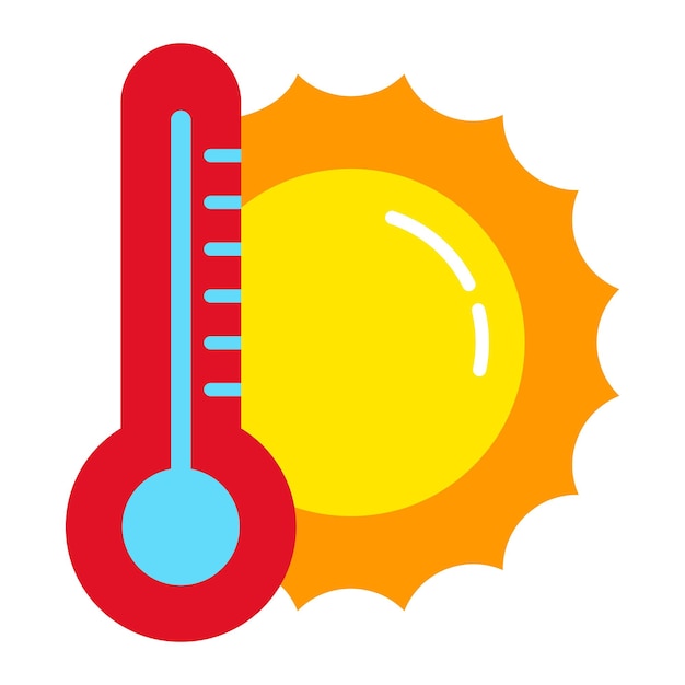 Vector icono de la temperatura