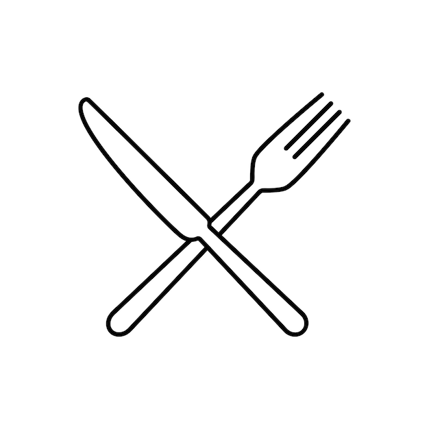 Icono de tenedor y cuchillo