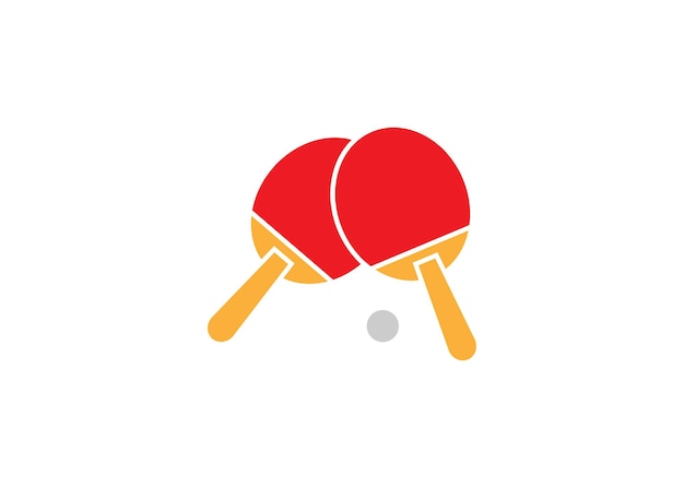 Icono de tenis de mesa plantilla de diseño de logotipo vector ilustración aislada