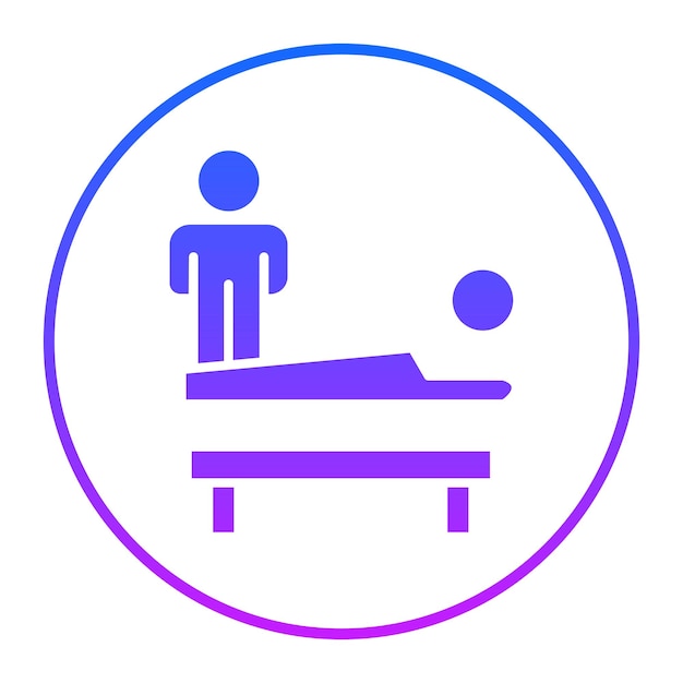 El icono del terapeuta de masaje