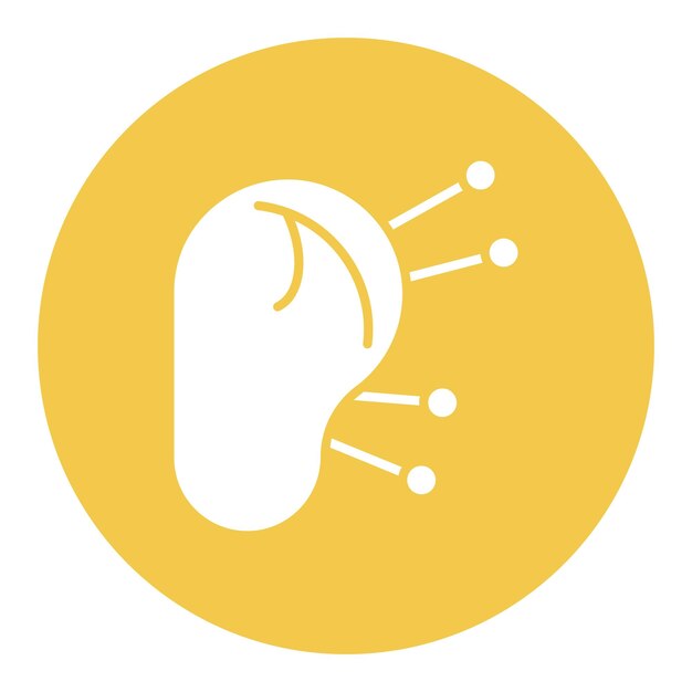 El icono de la terapia del oído