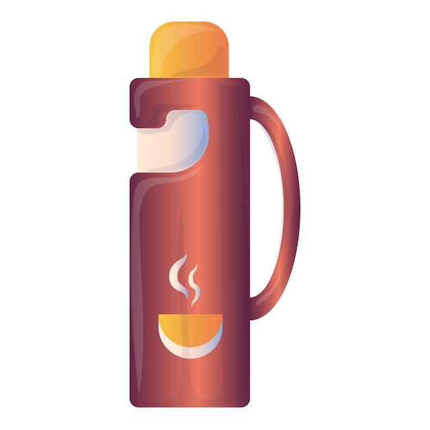 Icono de termo caliente Caricatura de icono de vector de termo caliente para diseño web aislado sobre fondo blanco