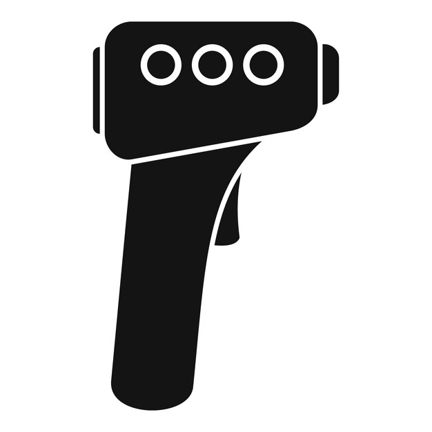 Icono de termómetro corporal vector simple Temperatura digital Láser de mano