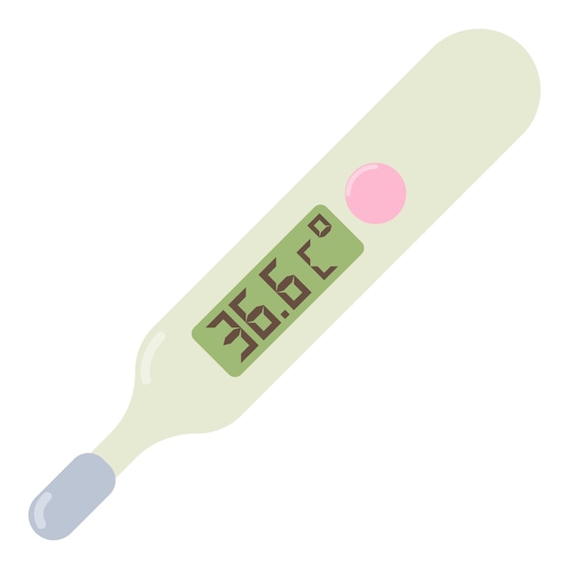 Icono de termómetro médico Ilustración plana del icono de vector de termómetro médico para web
