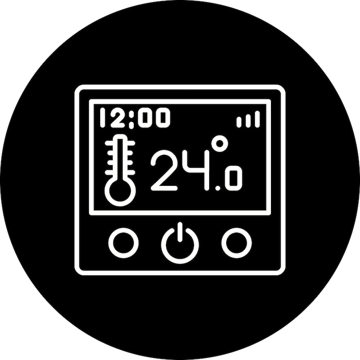 Vector icono del termostato