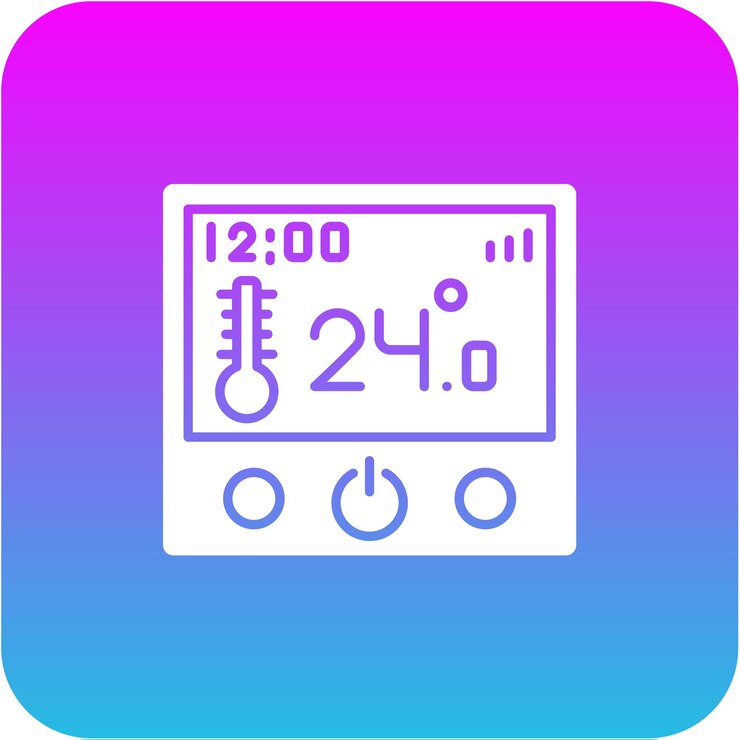 Vector icono del termostato