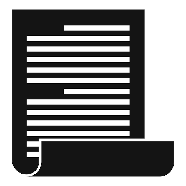 Icono de testamento de notario Ilustración simple del icono de vector de testamento de notario para diseño web aislado sobre fondo blanco