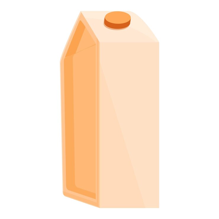 Vector icono de tetra pack caricatura de icono de vector de tetra pack para diseño web aislado sobre fondo blanco