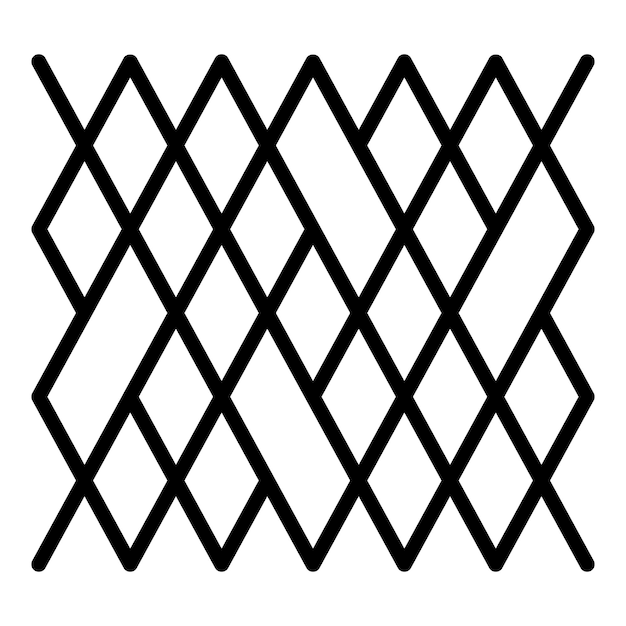 Icono de textil acrílico Contorno de icono de vector textil acrílico para diseño web aislado sobre fondo blanco