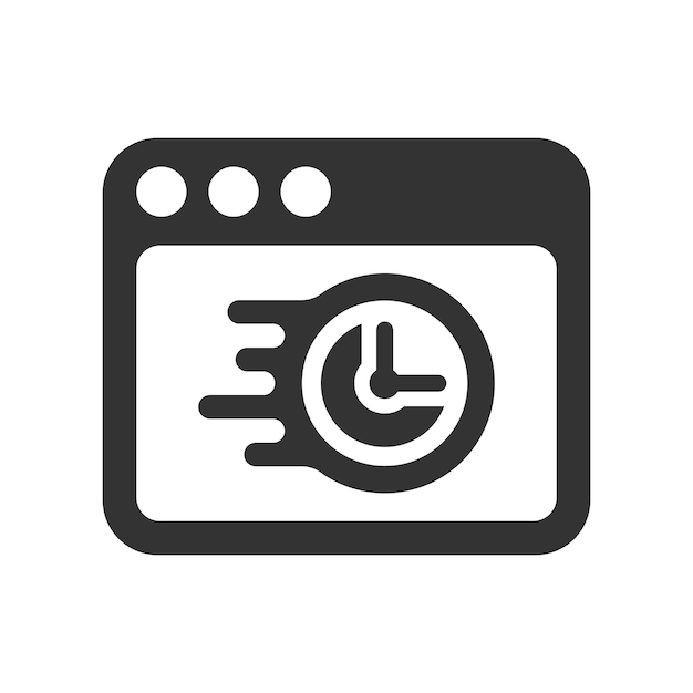Icono del tiempo de respuesta de la web