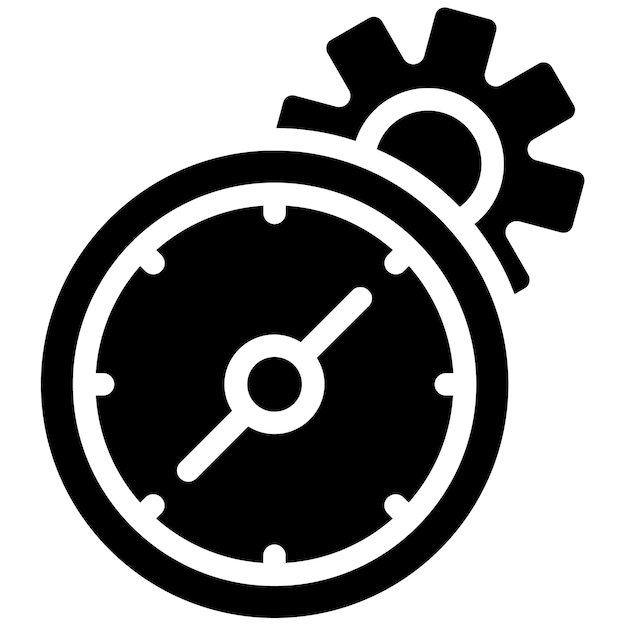 Icono de tiempo de trabajo