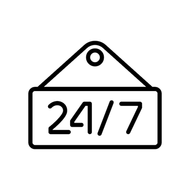 Icono de la tienda abierta las 24 horas