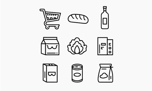 el icono de la tienda de comestibles