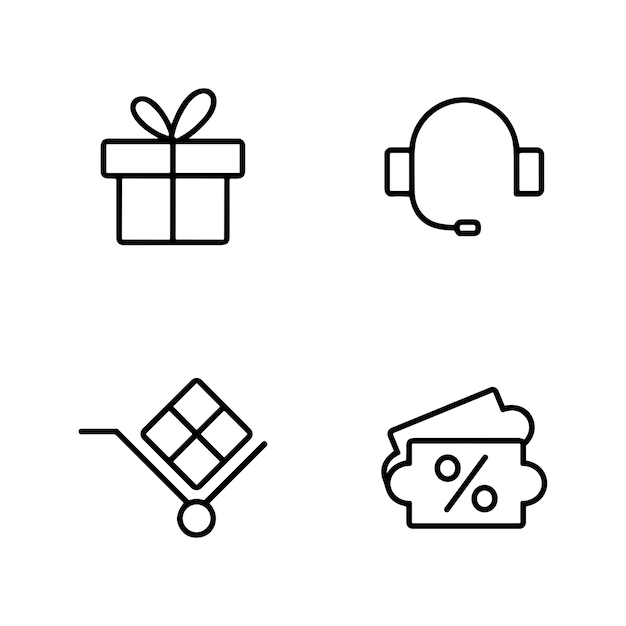 El icono de la tienda en línea de ecomerce