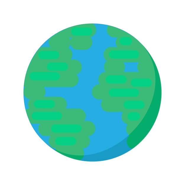 Icono de la Tierra Planeta Azul Saludable Símbolo de la Paz